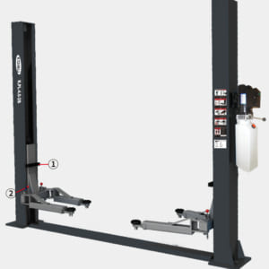 Cầu nâng 2 trụ 4 tấn không cổng Koisu K.PL-4.0-2B