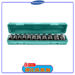 Bộ khẩu ngắn 1/2" 11 chi tiết dùng cho súng vặn ốc S03A4111S